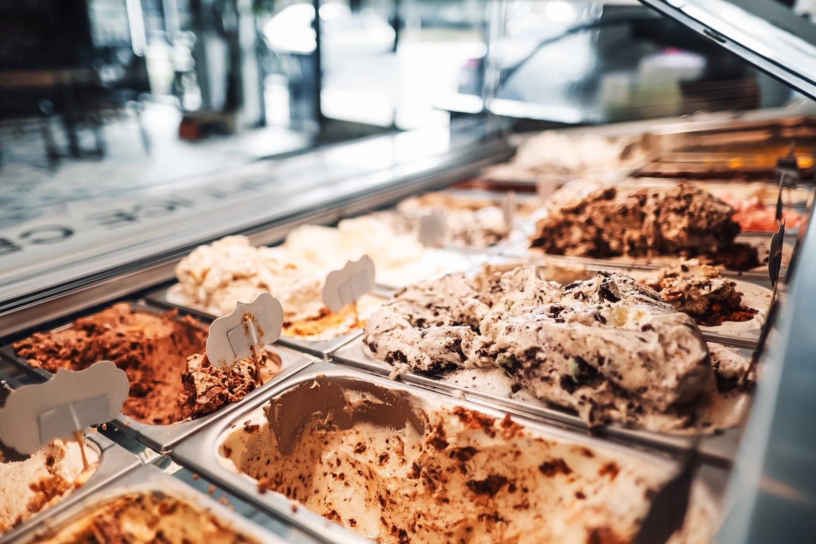 The scoop case at the Be Free Café in Virginia Beach